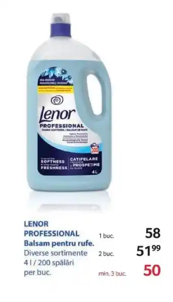Selgros LENOR PROFESSIONAL Balsam pentru rufe Ofertă