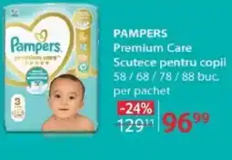 Selgros PAMPERS Premium Care Scutece pentru copii Ofertă
