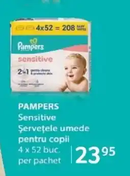 Selgros PAMPERS Sensitive Şerveţele umede pentru copii Ofertă