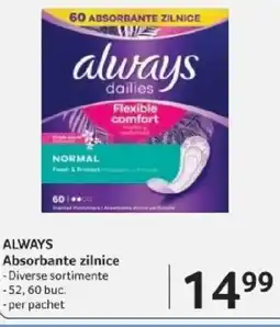 Selgros ALWAYS Absorbante zilnice Ofertă
