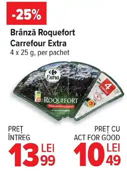 Carrefour Brânză Roquefort Carrefour Extra Ofertă