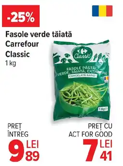 Carrefour Fasole verde tăiată Carrefour Classic Ofertă