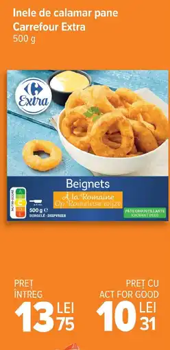 Carrefour Inele de calamar pane Carrefour Extra Ofertă