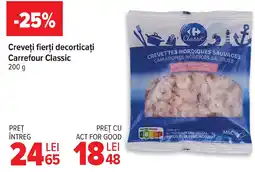Carrefour Creveţi fierți decorticați Carrefour Classic Ofertă