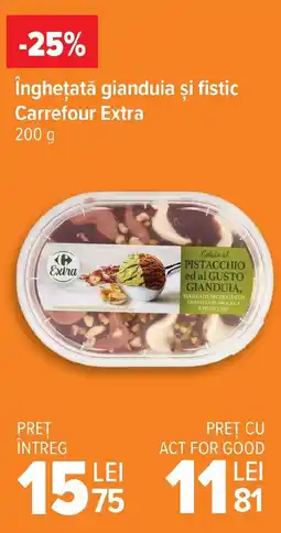 Carrefour îngheţată gianduia și fistic Carrefour Extra Ofertă