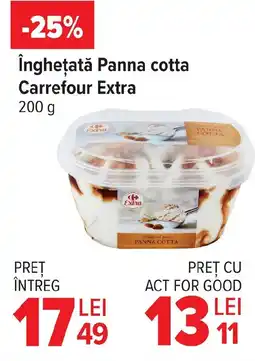 Carrefour Îngheţată Panna cotta Carrefour Extra Ofertă