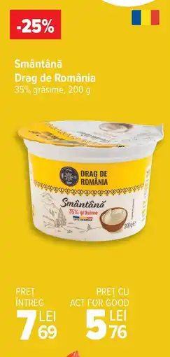 Carrefour Smântână Drag de România Ofertă