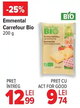 Carrefour Emmental Carrefour Bio Ofertă