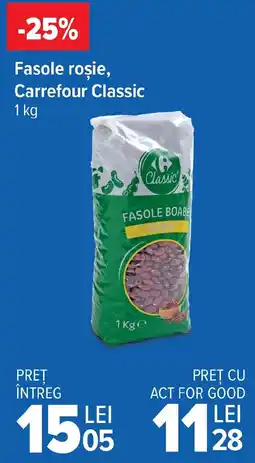 Carrefour Fasole roşie, Carrefour Classic Ofertă