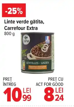Carrefour Linte verde gătita, Carrefour Extra Ofertă