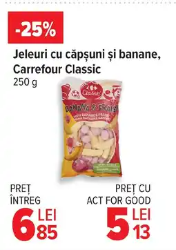 Carrefour Jeleuri cu căpşuni și banane, Carrefour Classic Ofertă