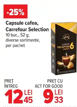 Carrefour Capsule cafea, Carrefour Selection Ofertă
