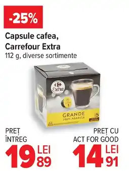 Carrefour Capsule cafea, Carrefour Extra Ofertă