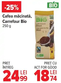 Carrefour Cafea măcinată, Carrefour Bio Ofertă