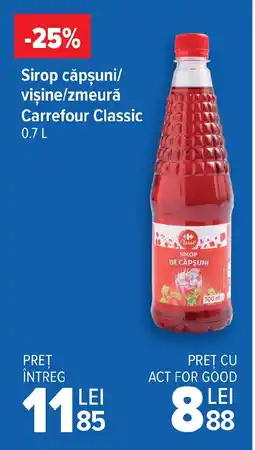 Carrefour Sirop căpşuni/ vişine/zmeură Carrefour Classic Ofertă