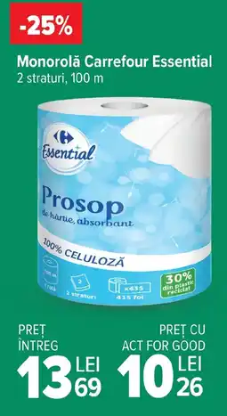 Carrefour Monorolǎ Carrefour Essential Ofertă
