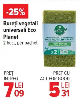 Carrefour Bureţi vegetali universali Eco Planet Ofertă