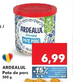 Kaufland ARDEALUL Pate de porc Ofertă