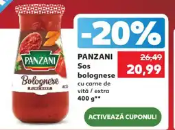 Kaufland PANZANI Sos bolognese Ofertă