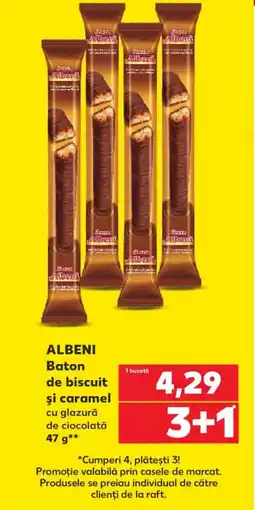 Kaufland ALBENI Baton de biscuit şi caramel Ofertă