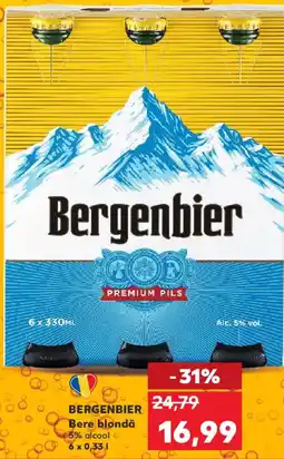 Kaufland BERGENBIER Bere blondă Ofertă