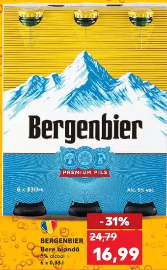 Kaufland BERGENBIER Bere blondă Ofertă