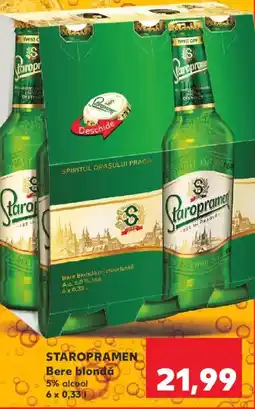 Kaufland STAROPRAMEN Bere blondă Ofertă