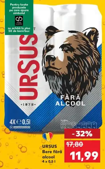 Kaufland URSUS Bere fără alcool Ofertă