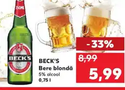 Kaufland BECK'S Bere blondă Ofertă