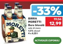 Kaufland BIRRA MORETTI Bere blondă Ofertă