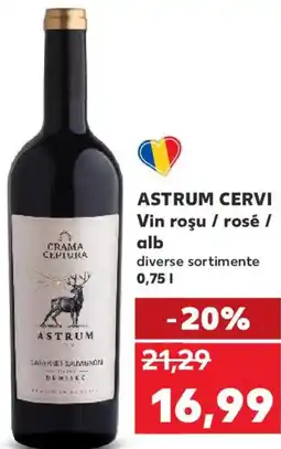 Kaufland ASTRUM CERVI Vin roşu / rosé / alb Ofertă
