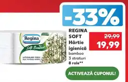 Kaufland REGINA SOFT Hârtie igienică bamboo Ofertă