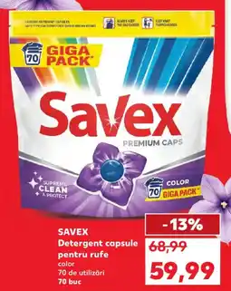 Kaufland SAVEX Detergent capsule pentru rufe Ofertă