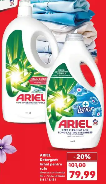 Kaufland ARIEL Detergent lichid pentru rufe Ofertă