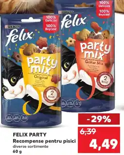 Kaufland FELIX PARTY Recompense pentru pisici Ofertă