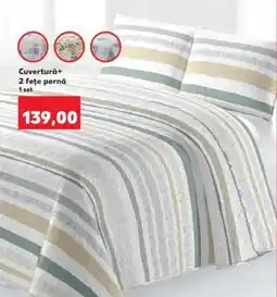 Kaufland Cuvertură + 2 fețe pernă Ofertă