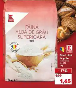 Kaufland Făină albă de grâu superioară tip 000 Ofertă