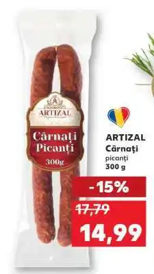 Kaufland ARTIZAL Cârnați picanți Ofertă