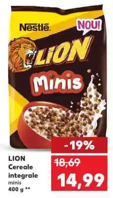 Kaufland LION Cereale integrale minis 400 g Ofertă
