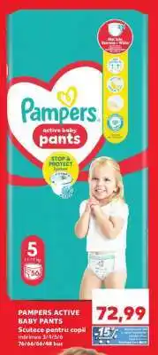 Kaufland PAMPERS ACTIVE BABY PANTS Ofertă