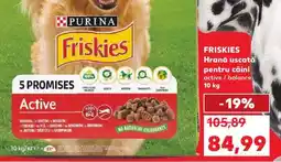 Kaufland FRISKIES Hrană uscată pentru câini active / balance 10 kg Ofertă