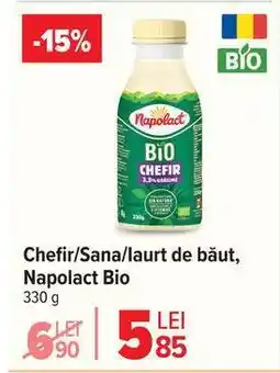 Carrefour Chefir/Sana/Iaurt de băut, Napolact Bio Ofertă