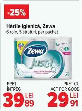 Carrefour Hârtie igienică, Zewa Ofertă