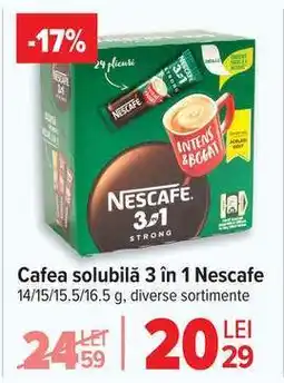 Carrefour Cafea solubilă 3 în 1 Nescafé Ofertă
