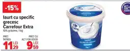 Carrefour Iaurt cu specific grecesc Carrefour Extra Ofertă