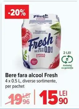 Carrefour Bere fara alcool Fresh Ofertă