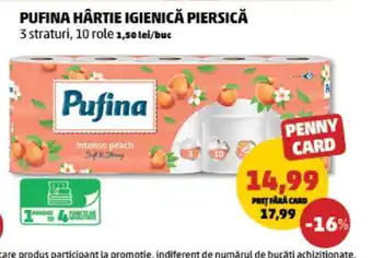 Penny Pufina Hârtie Igienică Piersică Ofertă