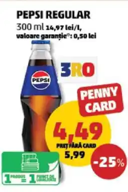 Penny PEPSI REGULAR Ofertă