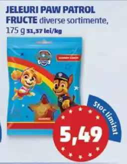Penny JELEURI PAW PATROL FRUCTE Ofertă