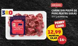 Penny Carne din pulpă de porc pentru gulaș Ofertă